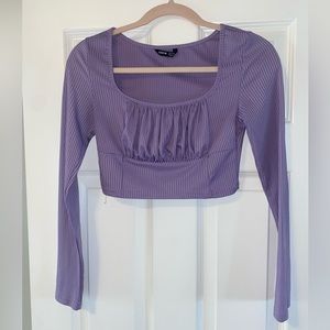 Purple Crop Top